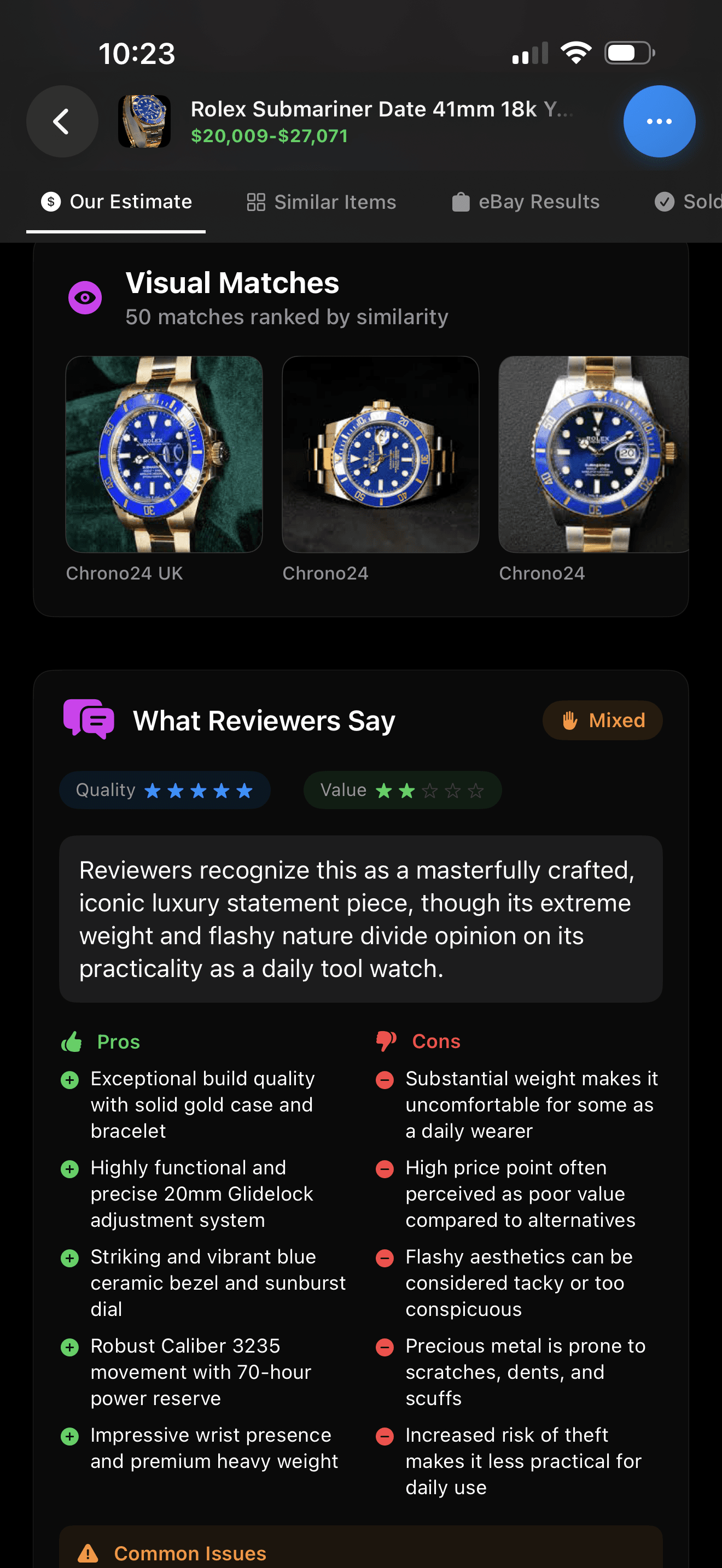 Retail vs resale comparison with community reviews